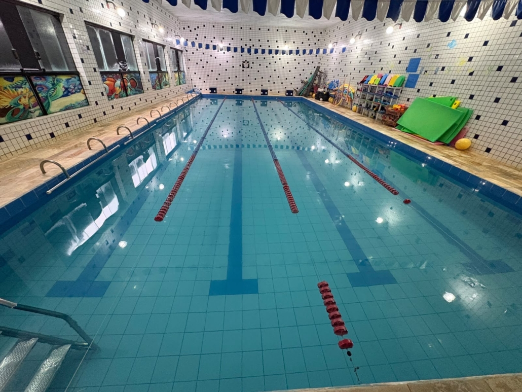 Academia Espaço Vital Santo André Piscina com raias da Academia Espaço Vital em Santo André
