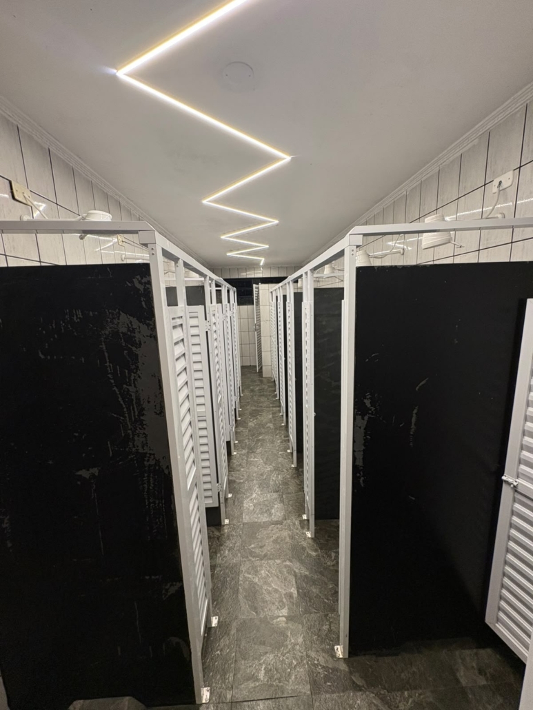 Academia Espaço Vital Santo André Vestiário da Academia Espaço Vital em Santo André