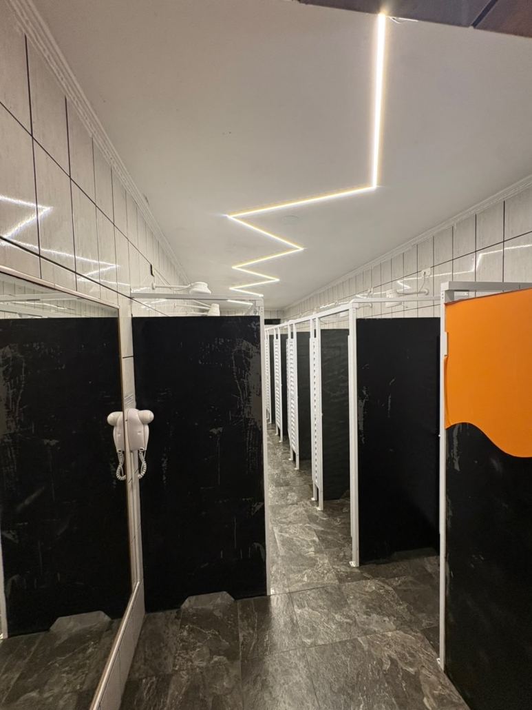 Academia Espaço Vital Santo André Vestiário da Academia Espaço Vital em Santo André