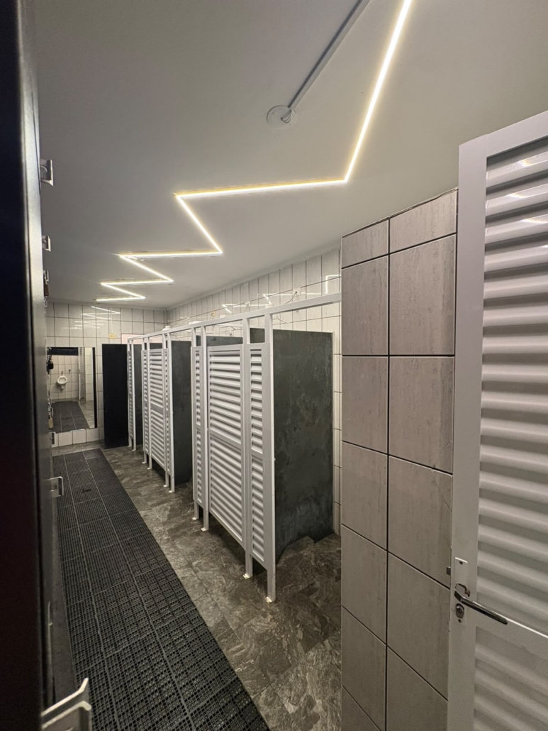 Academia Espaço Vital Santo André Vestiário da Academia Espaço Vital em Santo André